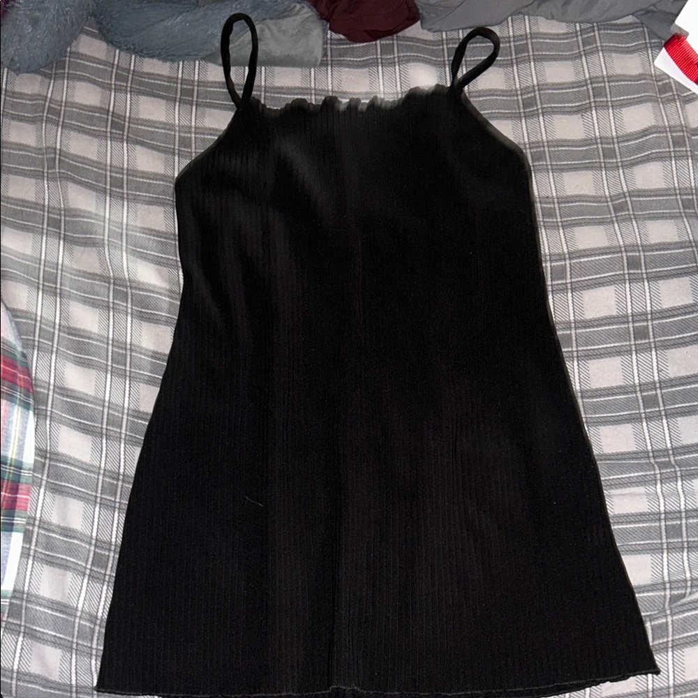 Black mini dress